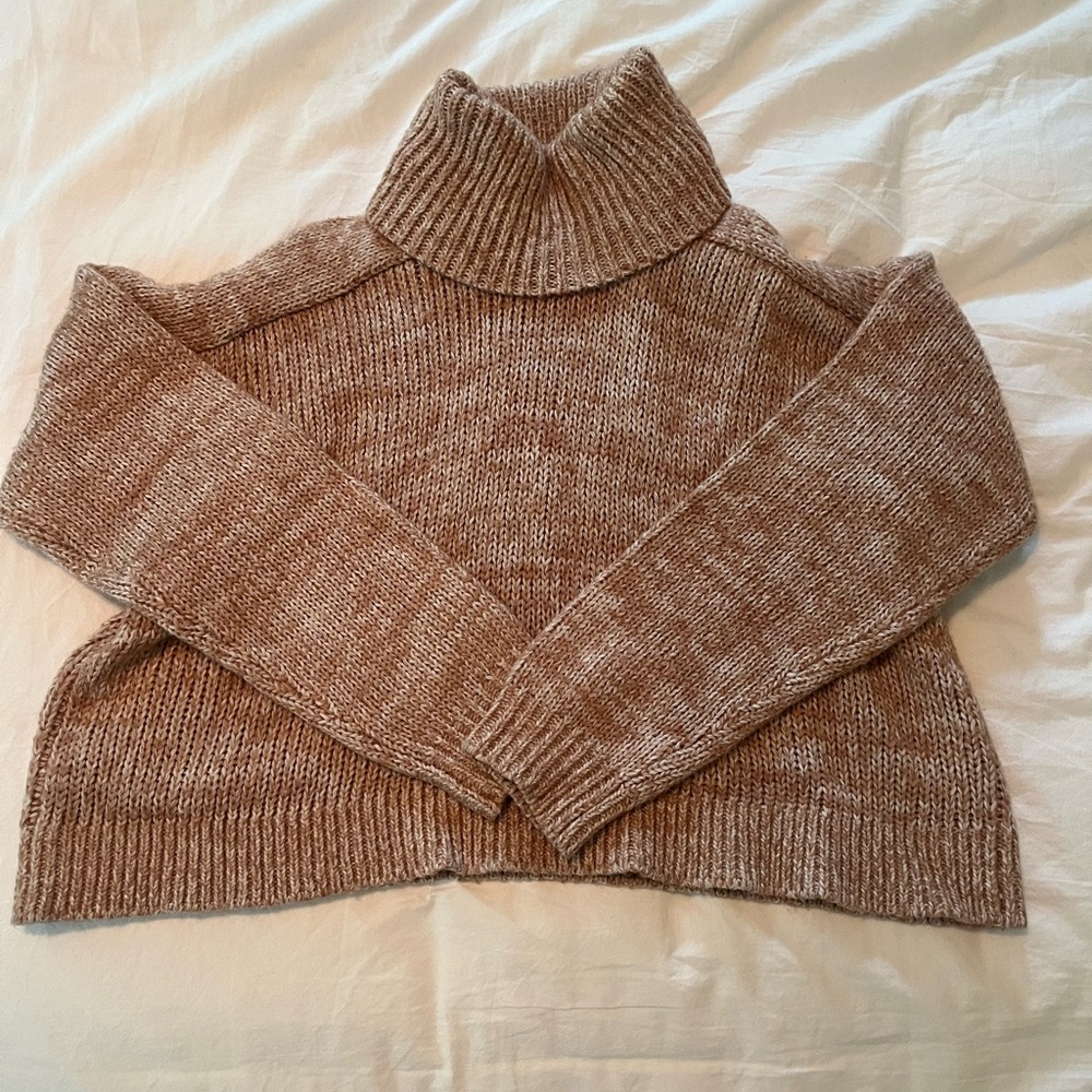 Forever 21 Brown Cowl Neck Sweater
